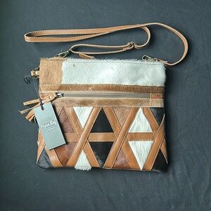Myra cowhide purse